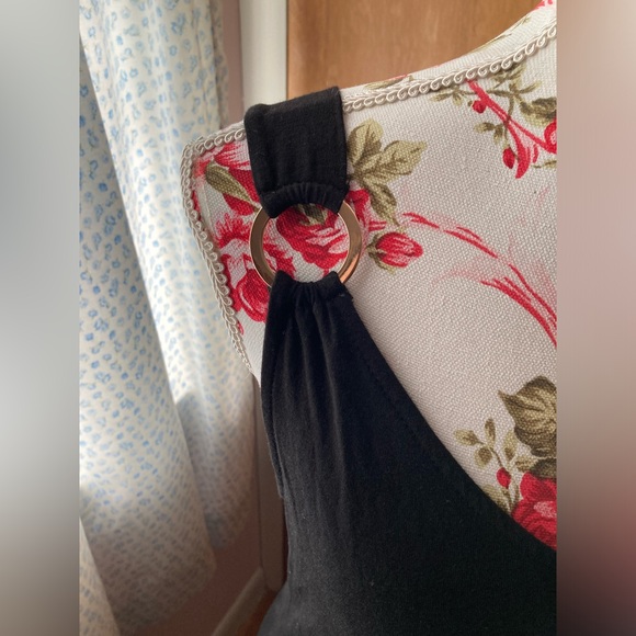 Green Envelope - Black Stretch Knit Maxi Sundress -SZ L - Picture 2 of 9